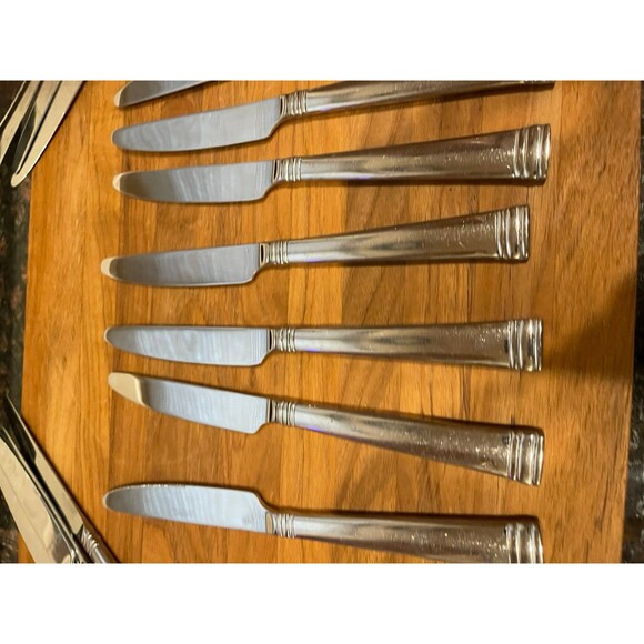 8 Cambridge Codie pattern Stainless steel Flatware knives - Picture 4 of 5